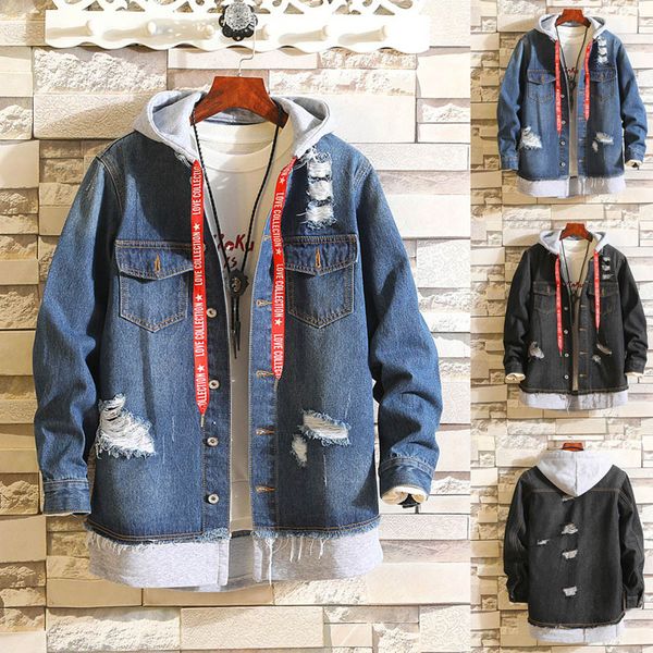 autumn winter man denim jacket vintage wash retro denim jackets coats distressed jacket coat mens coats and jackets, Black;brown
autumn winter man denim jacket vintage wash retro denim jackets coats distressed jacket coat mens coats and jackets, Black;brown