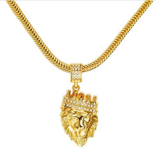 mens hip hop jewelry iced out 18k gold plated fashion bling bling lion head pendant men necklace gold filled for gift/present gb1512, Silver 
mens hip hop jewelry iced out 18k gold plated fashion bling bling lion head pendant men necklace gold filled for gift/present gb1512, Silver