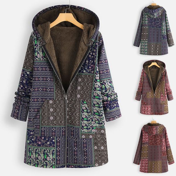 coat plus size printed pockets thicker zipper hooded coat outwear cotton linen holiday party vintage causal party winter 19nov4, Black
coat plus size printed pockets thicker zipper hooded coat outwear cotton linen holiday party vintage causal party winter 19nov4, Black