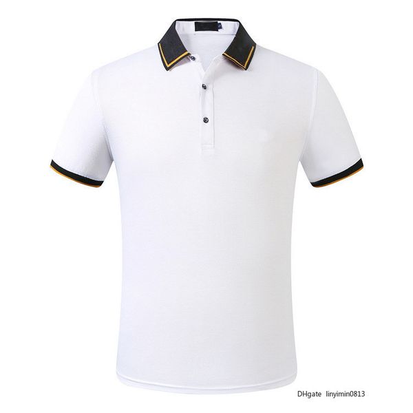дизайнер мужской поло мода роскоши хлопок футболка с короткими рукавами вышивки мужской случайного польоса бренд одежды f 5 новой мода, White;black 
дизайнер мужской поло мода роскоши хлопок футболка с короткими рукавами вышивки мужской случайного польоса бренд одежды f 5 новой мода, White;black