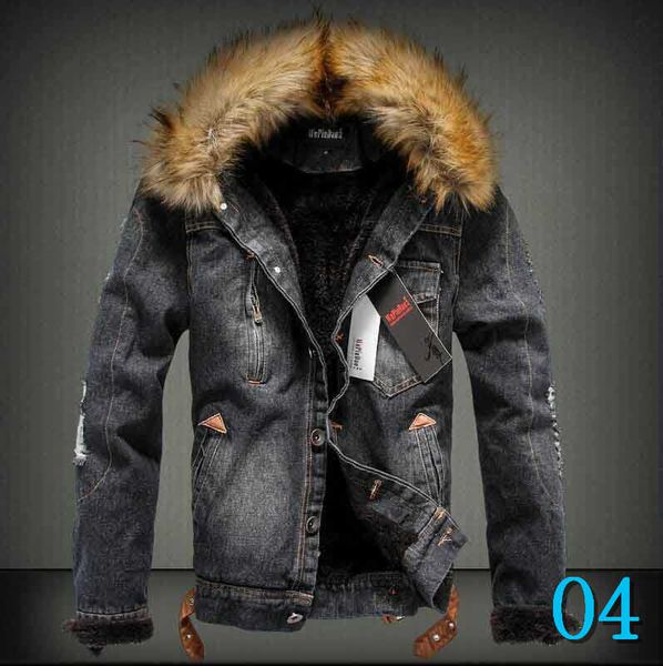 autumn winter mens denim jackets casual men thick washed denim jacket lapel neck solid color men clothing size m-5xlo4, Black;brown
autumn winter mens denim jackets casual men thick washed denim jacket lapel neck solid color men clothing size m-5xlo4, Black;brown