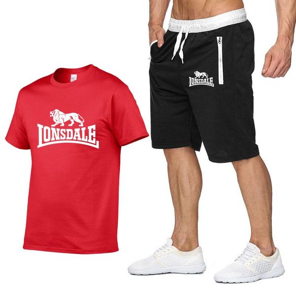 men summer lonsdale sportswear sets short sleeve t-shirts+ short pants new fashion men casual sets shorts+t-shirts 2 pieces, Gray
men summer lonsdale sportswear sets short sleeve t-shirts+ short pants new fashion men casual sets shorts+t-shirts 2 pieces, Gray