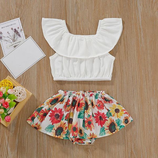 2020 new fashion spring summer baby clothes set 2pcs newborn kids baby girls clothes sleeveless +floral skirt outfits set, White
2020 new fashion spring summer baby clothes set 2pcs newborn kids baby girls clothes sleeveless +floral skirt outfits set, White