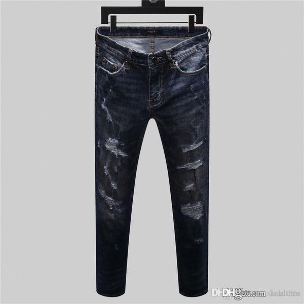 luxury men designer jeans retro zipper mens jeans hole pencil mens pants black blue
luxury men designer jeans retro zipper mens jeans hole pencil mens pants black blue