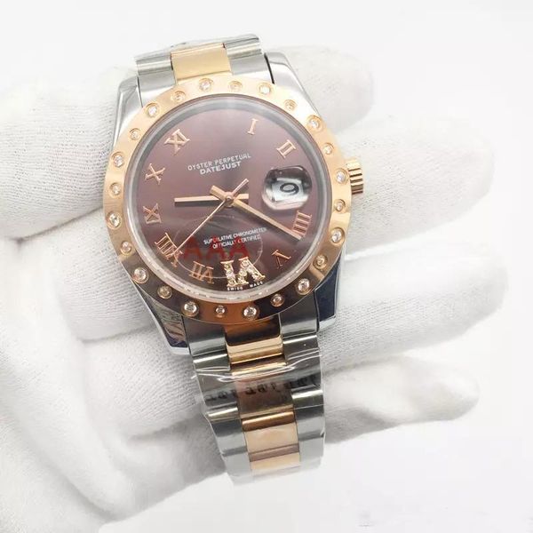 2019 mens watch date automatic movement stainless steel brown dial roma number sapphire glass quality original clasp ing, Slivery;brown
2019 mens watch date automatic movement stainless steel brown dial roma number sapphire glass quality original clasp ing, Slivery;brown