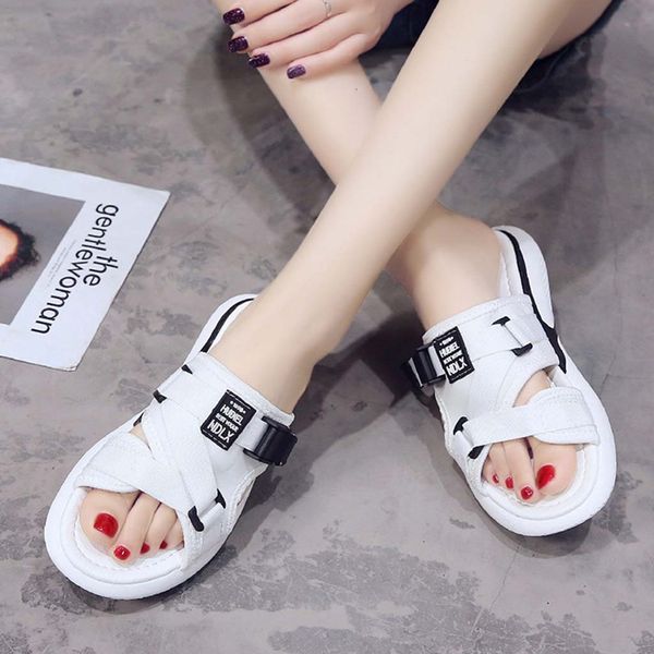 new design fashion summer sports slippers women summer fashion outside muffin thick bottom sandals, Black
new design fashion summer sports slippers women summer fashion outside muffin thick bottom sandals, Black