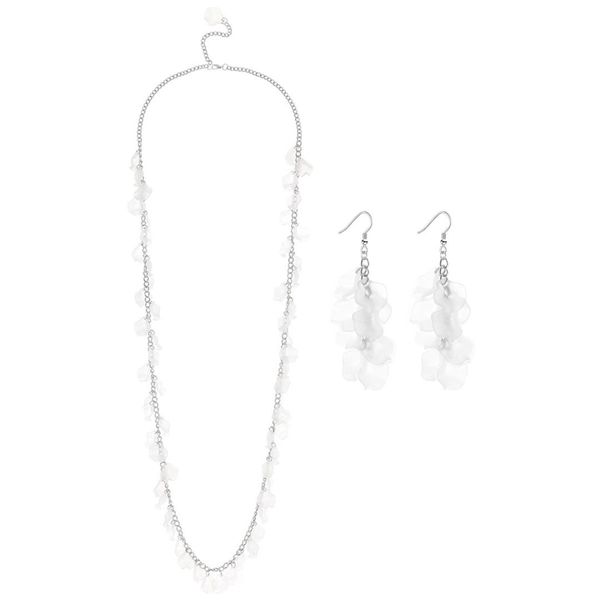 fashion white petals tassel bridal jewelry sets pendant necklace silver metal chain romantic pure ladies wedding dress 1261
fashion white petals tassel bridal jewelry sets pendant necklace silver metal chain romantic pure ladies wedding dress 1261