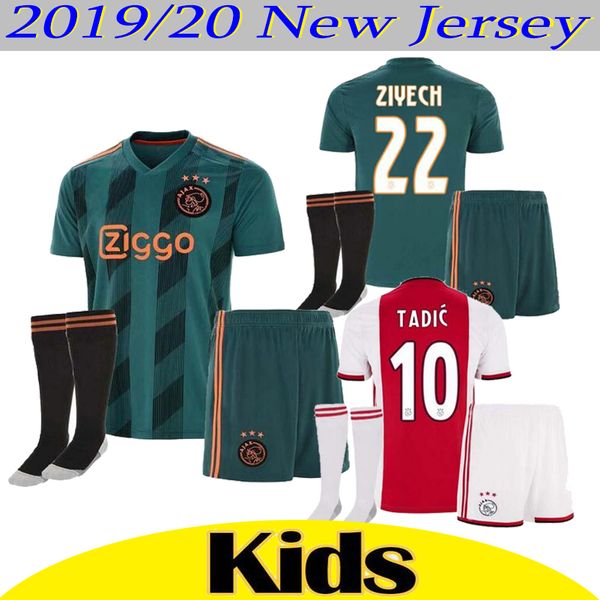 2019/20 ajax kids soccer jerseys tadic ziyech promes ajax amsterdam van de beek neres 19 20 huntelaar camisas maillot kids football shirt, Black 
2019/20 ajax kids soccer jerseys tadic ziyech promes ajax amsterdam van de beek neres 19 20 huntelaar camisas maillot kids football shirt, Black