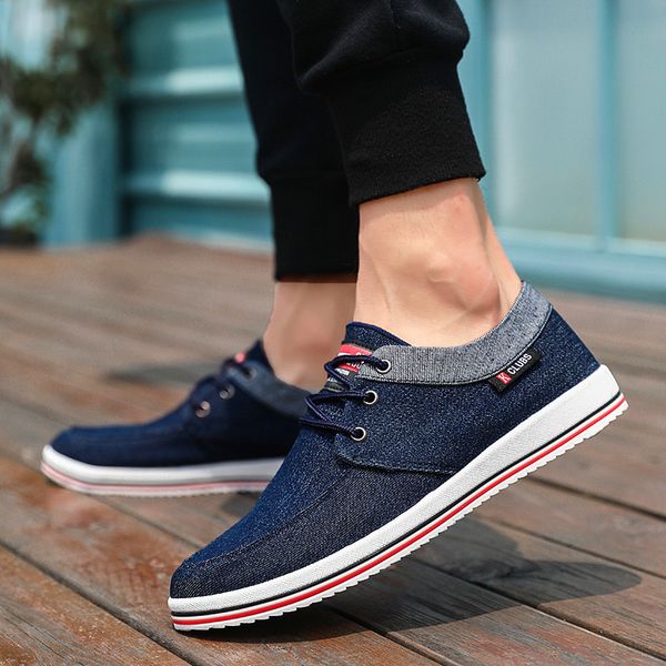 classic men's casual shoes breathable lace-up fashion shoes trend all-match denim rubber sole sneakers zapatillas hombre, Black
classic men's casual shoes breathable lace-up fashion shoes trend all-match denim rubber sole sneakers zapatillas hombre, Black