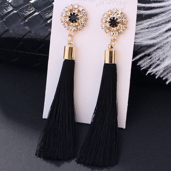 l&h handmade tassel earrings for women fashion female drop earrings jewelry vintage statement crystal silk long earrings, Silver
l&h handmade tassel earrings for women fashion female drop earrings jewelry vintage statement crystal silk long earrings, Silver