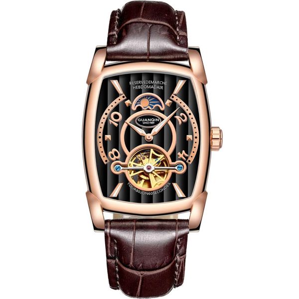 guanqin 2018 new watch men automatic tourbillon skeleton mechanical waterproof gold clock brand luxury relogio masculino, Slivery;brown
guanqin 2018 new watch men automatic tourbillon skeleton mechanical waterproof gold clock brand luxury relogio masculino, Slivery;brown
