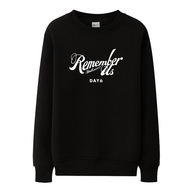 kpop day6 new remember us youth part2 same printing o neck hoodies autumn spring pullover thin sweatshirt, Black
kpop day6 new remember us youth part2 same printing o neck hoodies autumn spring pullover thin sweatshirt, Black
