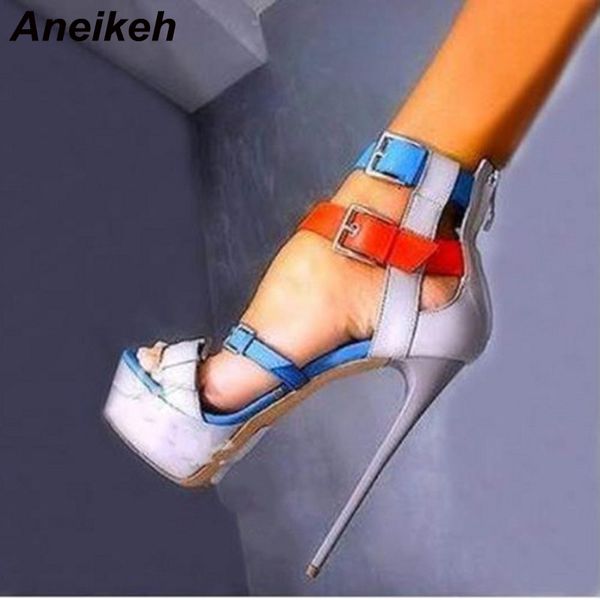 aneikeh fashion women mix colors sandals summer shoes woman platform stiletto high heels sandalia feminina pumps size 35-40, Black
aneikeh fashion women mix colors sandals summer shoes woman platform stiletto high heels sandalia feminina pumps size 35-40, Black