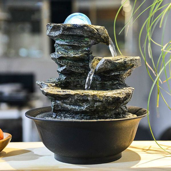 110v-220v zen style rockery mini water fountain led crystal ball air humidifier feng shui tableornaments lucky home decor
110v-220v zen style rockery mini water fountain led crystal ball air humidifier feng shui tableornaments lucky home decor