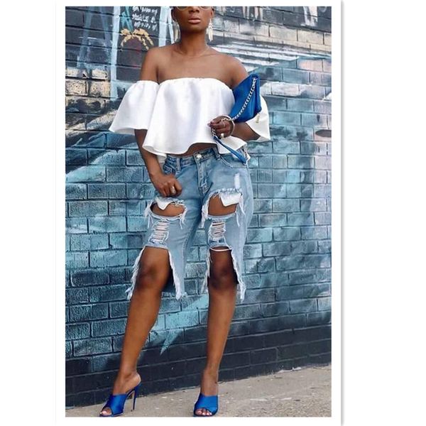 women's jeans tmustobe fashion street style tassel casual light color hole denim shorts womens mid waist loose straight pants, Blue
women's jeans tmustobe fashion street style tassel casual light color hole denim shorts womens mid waist loose straight pants, Blue