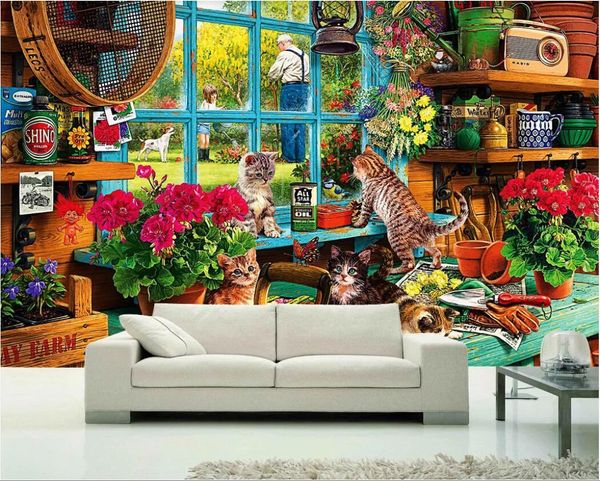 3d room wallpaper custom p mural garden loft cute cat retro european small fresh living room wall art canvas wallpaper for walls 3 d
3d room wallpaper custom p mural garden loft cute cat retro european small fresh living room wall art canvas wallpaper for walls 3 d