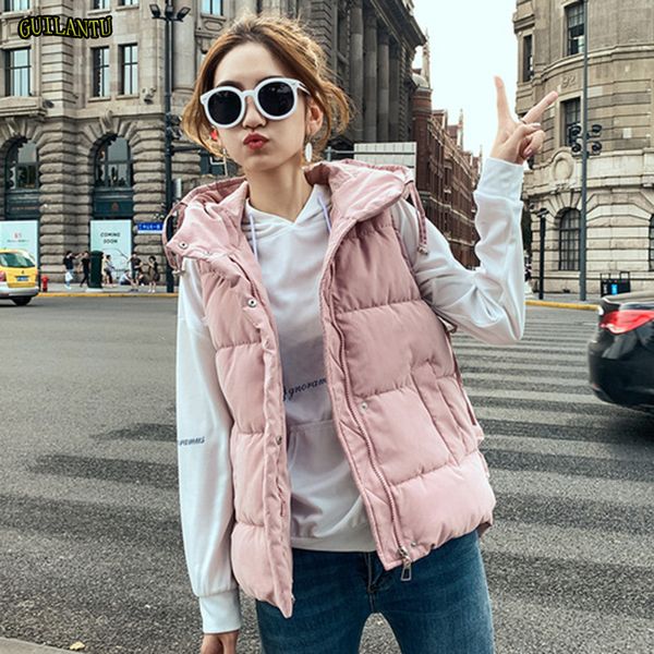 2019 new autumn winter selling women's fashion casual female pink warm vest outerwear woman jacket hooded cotton vests coat, Black;white
2019 new autumn winter selling women's fashion casual female pink warm vest outerwear woman jacket hooded cotton vests coat, Black;white