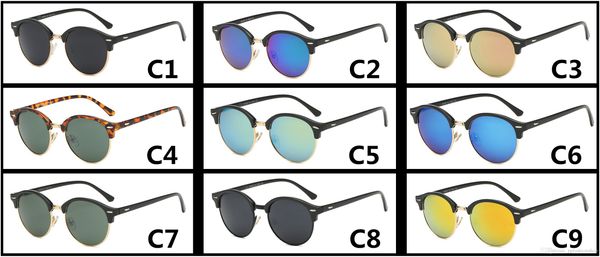 fashion trend men and women half frame sunglasses uv protection cllubmaster glasses 9 colors no box new 4246 brand sunglasses, White;black
fashion trend men and women half frame sunglasses uv protection cllubmaster glasses 9 colors no box new 4246 brand sunglasses, White;black