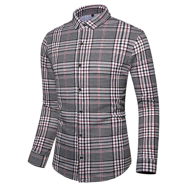 shirt mens slim fit long sleeve dress shirts men casual shirt male social 2019 autumn plaid -7xl a13, White;black
shirt mens slim fit long sleeve dress shirts men casual shirt male social 2019 autumn plaid -7xl a13, White;black