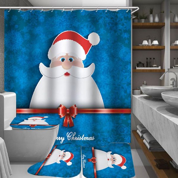 4pcs christmas santa father pattern bathroom shower curtain non-slip toilet mats set bath shower curtain christmas decor gifts
4pcs christmas santa father pattern bathroom shower curtain non-slip toilet mats set bath shower curtain christmas decor gifts