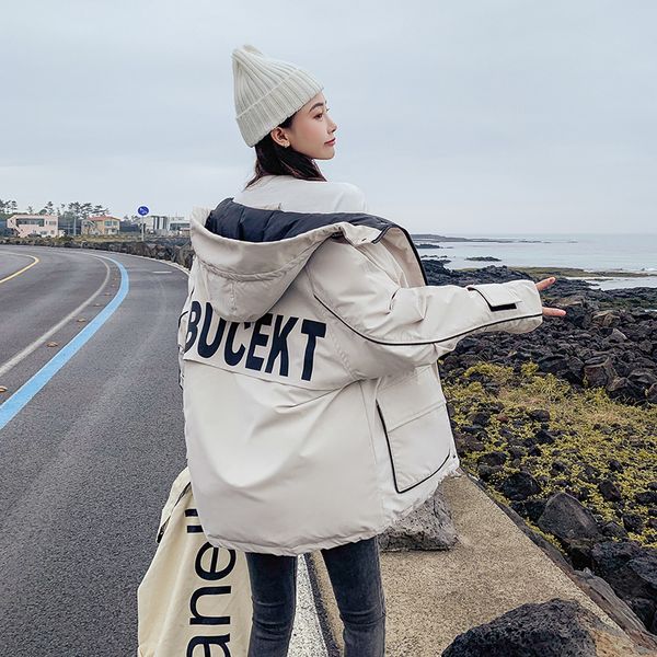 women's down & parkas fashion autumn short women jacket winter hooded coat 2021 korean cotton ladies parka jackets tide loose padded, Black
women's down & parkas fashion autumn short women jacket winter hooded coat 2021 korean cotton ladies parka jackets tide loose padded, Black
