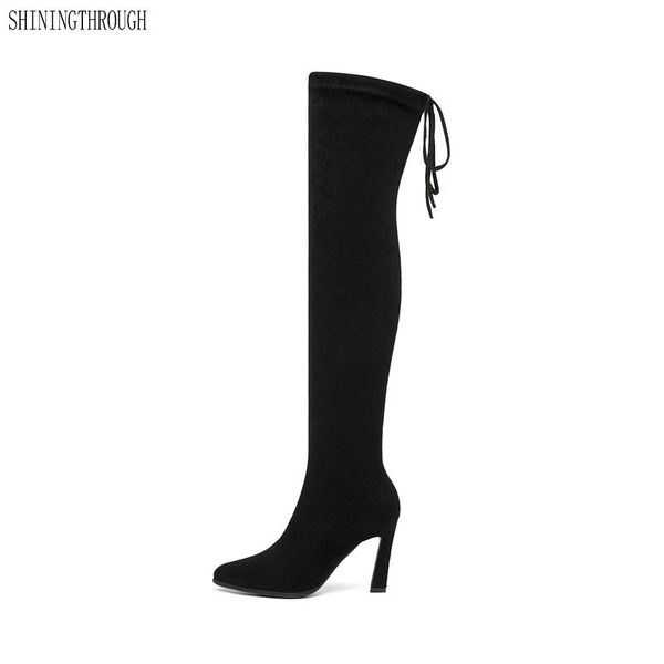 2019 new women over the knee boots lace up high heels autumn woman shoes winter women boots size 34-43, Black
2019 new women over the knee boots lace up high heels autumn woman shoes winter women boots size 34-43, Black