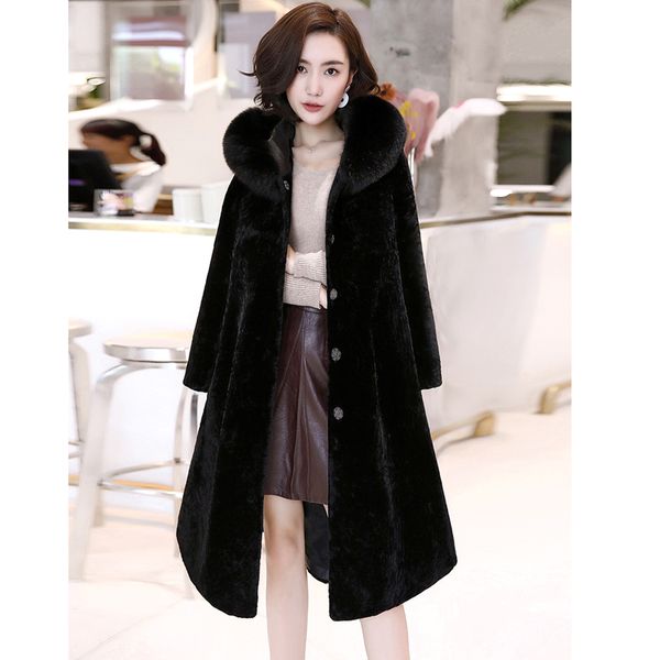 new real fox fur hooded cashmere long coat women autumn winter blends runway coat ladies woolen coat f0196 m-2xl, Black
new real fox fur hooded cashmere long coat women autumn winter blends runway coat ladies woolen coat f0196 m-2xl, Black