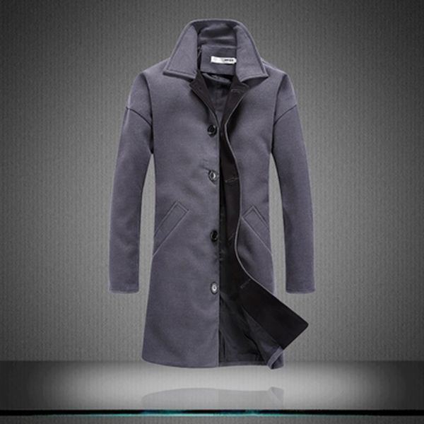 new fashion brand men's clothing jacket wool coat men single breasted turn down collar slim fit peacoat long winter men coat z5, Black
new fashion brand men's clothing jacket wool coat men single breasted turn down collar slim fit peacoat long winter men coat z5, Black