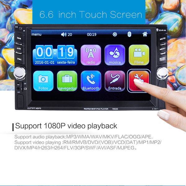 car radio 6.6" hd multimedia player touch screen auto audio car stereo mp5 bluetooth usb camera stereo player bluetooth
car radio 6.6" hd multimedia player touch screen auto audio car stereo mp5 bluetooth usb camera stereo player bluetooth
