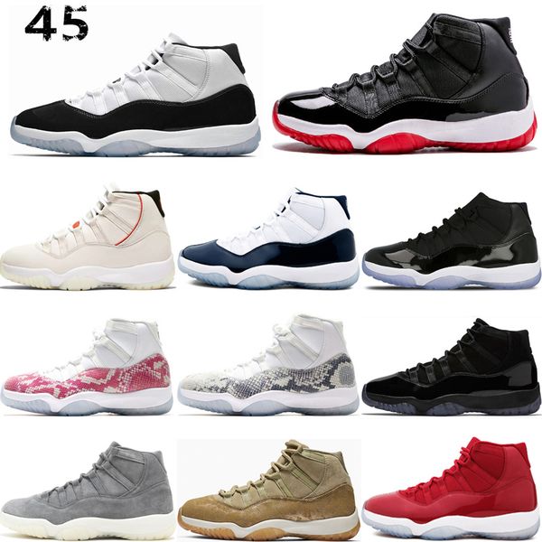 original 11 mens 11s basketball shoes concord 45 platinum tint space jam gym red win like 96 designer sneakers men sport shoes
original 11 mens 11s basketball shoes concord 45 platinum tint space jam gym red win like 96 designer sneakers men sport shoes