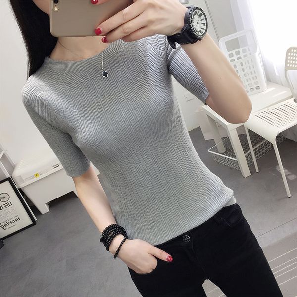 poncho time-limited three quarter women sweater 2018 new spring korean sleeve shirt collar solid elastic sweater five girl, White;black
poncho time-limited three quarter women sweater 2018 new spring korean sleeve shirt collar solid elastic sweater five girl, White;black