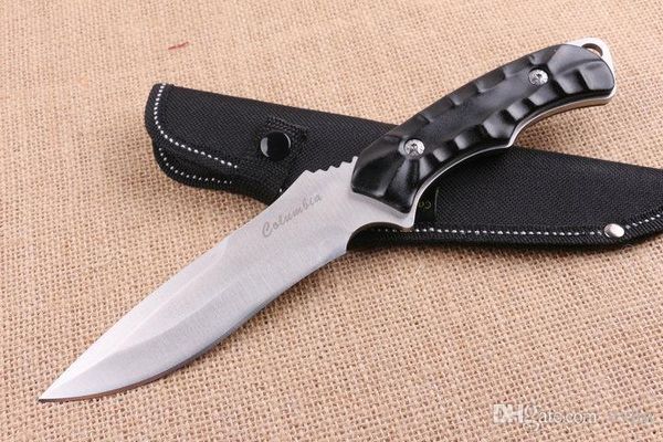 New Top Quality Outdoor Hunting knife 5Cr15 56HRC Satin Blade Outdoor Camping Hiking Survival Straight knife with Nylon Sheath
New Top Quality Outdoor Hunting knife 5Cr15 56HRC Satin Blade Outdoor Camping Hiking Survival Straight knife with Nylon Sheath