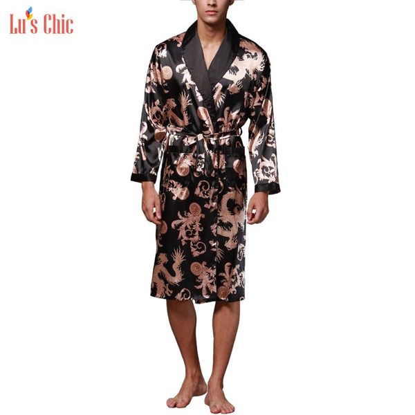 lu's chic men satin kimono robe long sleeve silk bathrobe luxurious bath robes house coat sleepwear, Black;brown
lu's chic men satin kimono robe long sleeve silk bathrobe luxurious bath robes house coat sleepwear, Black;brown