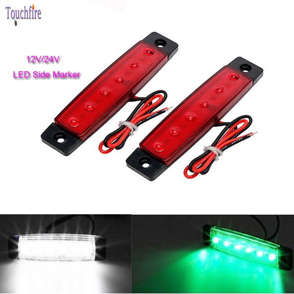 2pcs led truck tail lights 12-24v 6smd side marker indicator for car bus truck lorry trailer warning clearance light rear lamp
2pcs led truck tail lights 12-24v 6smd side marker indicator for car bus truck lorry trailer warning clearance light rear lamp