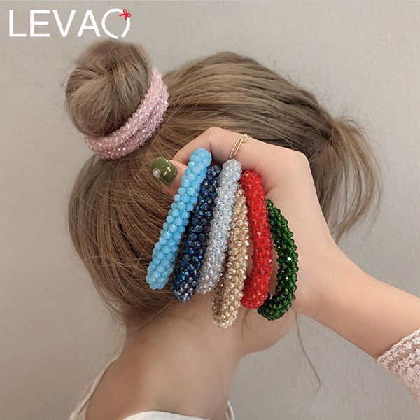 levao crystal beads hair rope for women ponytail scrunchies elastic hair bands beaded rubber hairband accessories
levao crystal beads hair rope for women ponytail scrunchies elastic hair bands beaded rubber hairband accessories