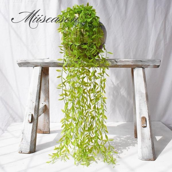 110cm long artificial water willow vine fake green leaves hanging rattan decor for wedding home garden landscape wall decorative
110cm long artificial water willow vine fake green leaves hanging rattan decor for wedding home garden landscape wall decorative