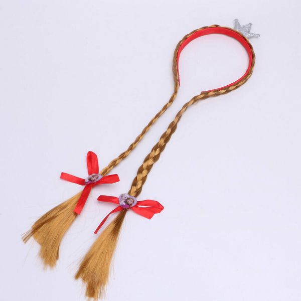 2019 new blonde cosplay weaving braid tangled rapunzel princess elsa headband hair girl wig kids accessories, Slivery;white
2019 new blonde cosplay weaving braid tangled rapunzel princess elsa headband hair girl wig kids accessories, Slivery;white