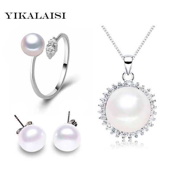 yikalaisi 2017 pearl jewelry sets natural freshwater pearls necklace earrings 925 sterling silver jewelry pendant for women gift, Black
yikalaisi 2017 pearl jewelry sets natural freshwater pearls necklace earrings 925 sterling silver jewelry pendant for women gift, Black