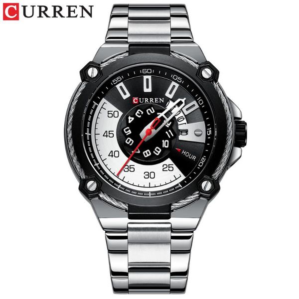 curren man watch big sport male watch men's wristwatch clock relogio masculino mens watches, Slivery;brown
curren man watch big sport male watch men's wristwatch clock relogio masculino mens watches, Slivery;brown