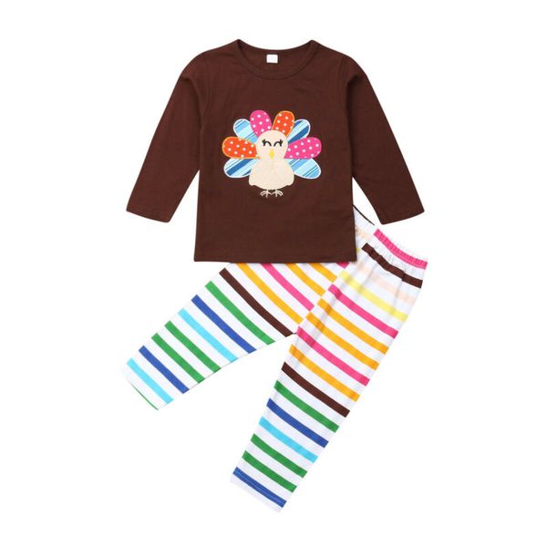 girls thanksgiving turkey clothes long sleeve outfits striped long pants 2pcs sets children kids girl costume 1-6years, White
girls thanksgiving turkey clothes long sleeve outfits striped long pants 2pcs sets children kids girl costume 1-6years, White