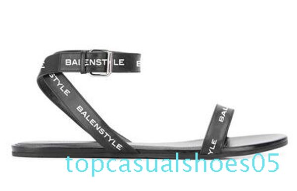 2019 ladies flat sandals designer design slide female slippers gladiator leather ladies drag letter decoration t05, Black
2019 ladies flat sandals designer design slide female slippers gladiator leather ladies drag letter decoration t05, Black