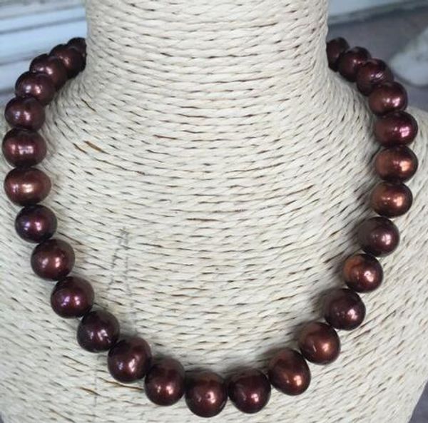 envÃo gratis 10-11mm ronda chocolate collar de perlas 18 pulgadas 14 k, Silver
envÃo gratis 10-11mm ronda chocolate collar de perlas 18 pulgadas 14 k, Silver