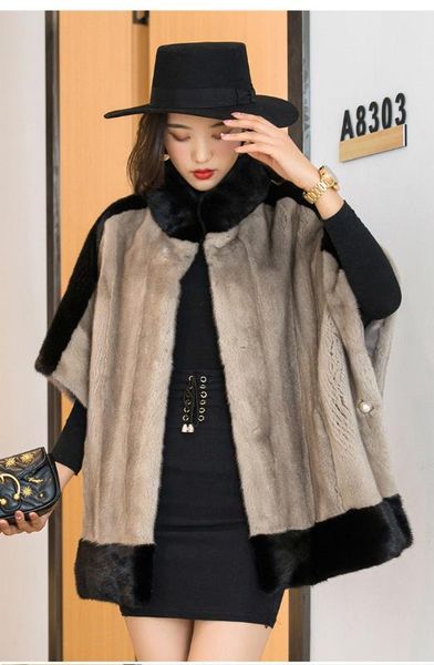 зимние женщины естественно куртка женской норки шали бита рукав пальто стенд воротник плащ, Black
зимние женщины естественно куртка женской норки шали бита рукав пальто стенд воротник плащ, Black