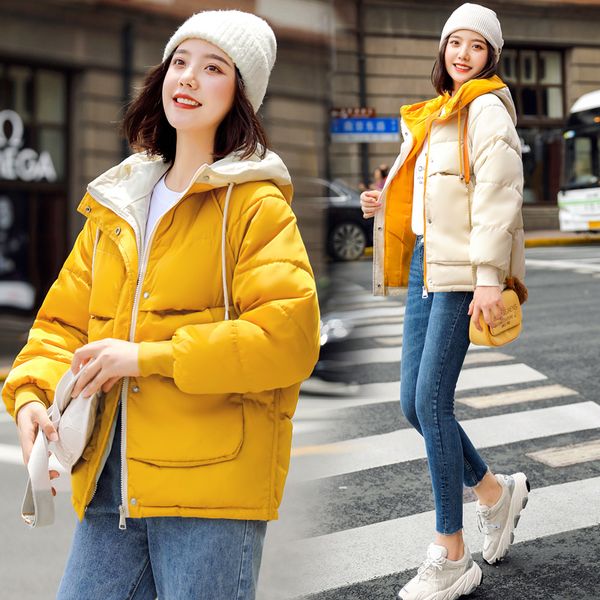 women's trench coats korean women winter jacket coat hooded thick warm parkas outerwear white plus size xxl female puffer, Tan;black
women's trench coats korean women winter jacket coat hooded thick warm parkas outerwear white plus size xxl female puffer, Tan;black