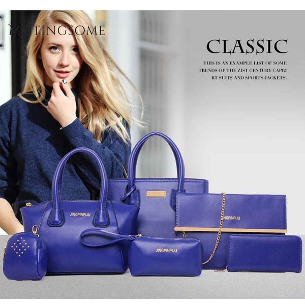 women composite bag 1set/6pcs leather tote handbag shoulder large shopper bags purse and handbag messenger pocket 2019 new
women composite bag 1set/6pcs leather tote handbag shoulder large shopper bags purse and handbag messenger pocket 2019 new