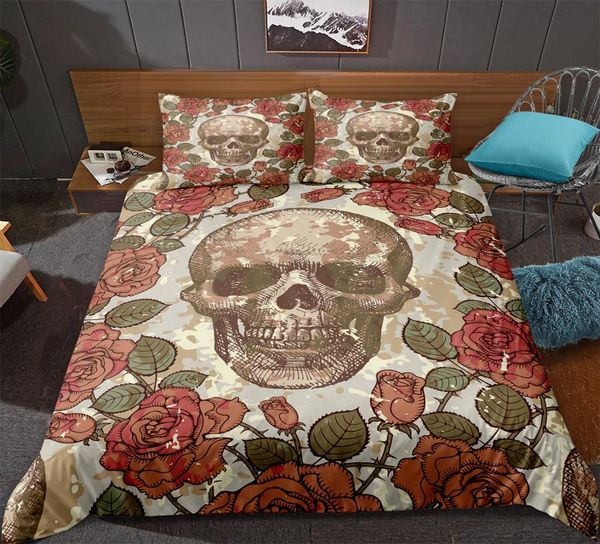 retro skull duvet cover set hand-painted roses bedclothes quilt cover home textiles bedding set king size 3-piece
retro skull duvet cover set hand-painted roses bedclothes quilt cover home textiles bedding set king size 3-piece