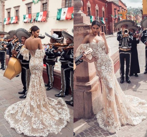2019 New Sexy Mermaid Wedding Dresses Off Shoulder Lace Bridal Gowns Sweep Train Backless Plus Size Boho Wedding Dress Custom Made
2019 New Sexy Mermaid Wedding Dresses Off Shoulder Lace Bridal Gowns Sweep Train Backless Plus Size Boho Wedding Dress Custom Made