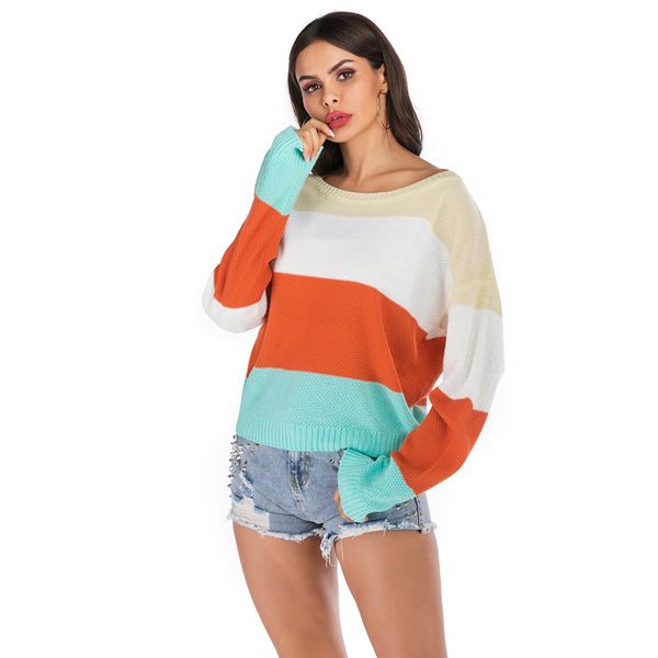 contrast color loose sweater women winter knitted women sweaters pullovers casual round neck batwing sleeve streetwear autumn, White;black
contrast color loose sweater women winter knitted women sweaters pullovers casual round neck batwing sleeve streetwear autumn, White;black