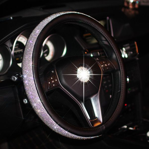 bling bling rhinestones crystal car steering wheel cover pu leather steering-wheel covers auto accessories case car styling
bling bling rhinestones crystal car steering wheel cover pu leather steering-wheel covers auto accessories case car styling