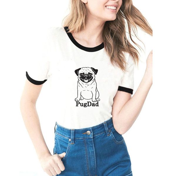 vogue pug mama/pug dad t shirt women 100% cotton summer white lovely lady streetwear casual lovers tees couple shirt
vogue pug mama/pug dad t shirt women 100% cotton summer white lovely lady streetwear casual lovers tees couple shirt